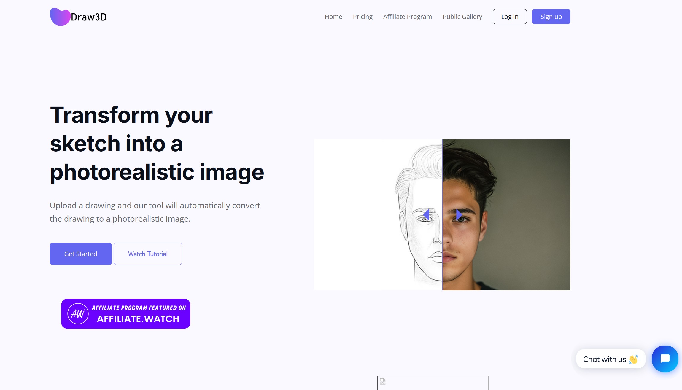 Draw3D screenshot - AI creative toolkit for sketch-to-image, 3D blockout-to-photorealism, and video generation