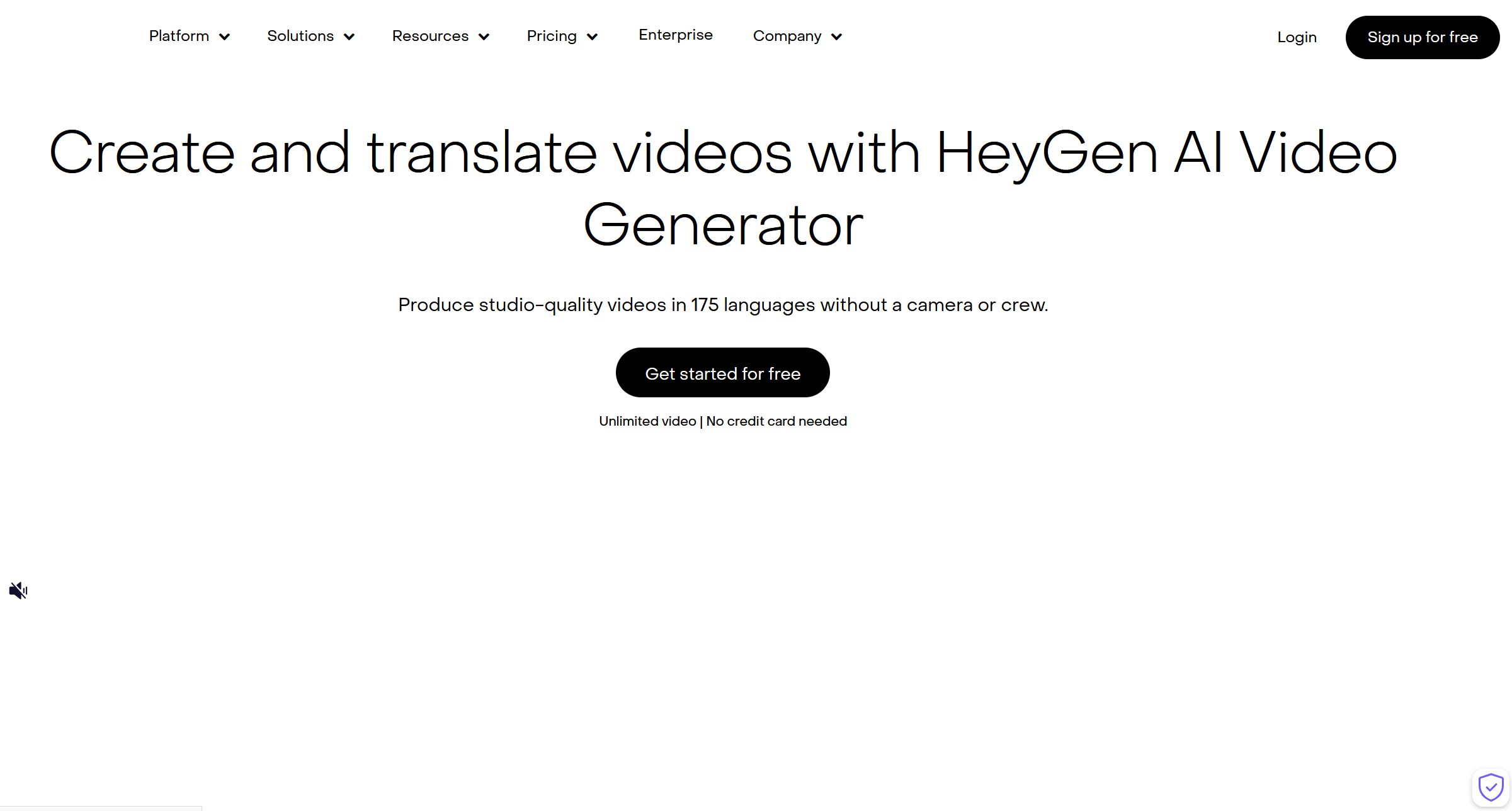 HeyGen screenshot - AI Video Generator