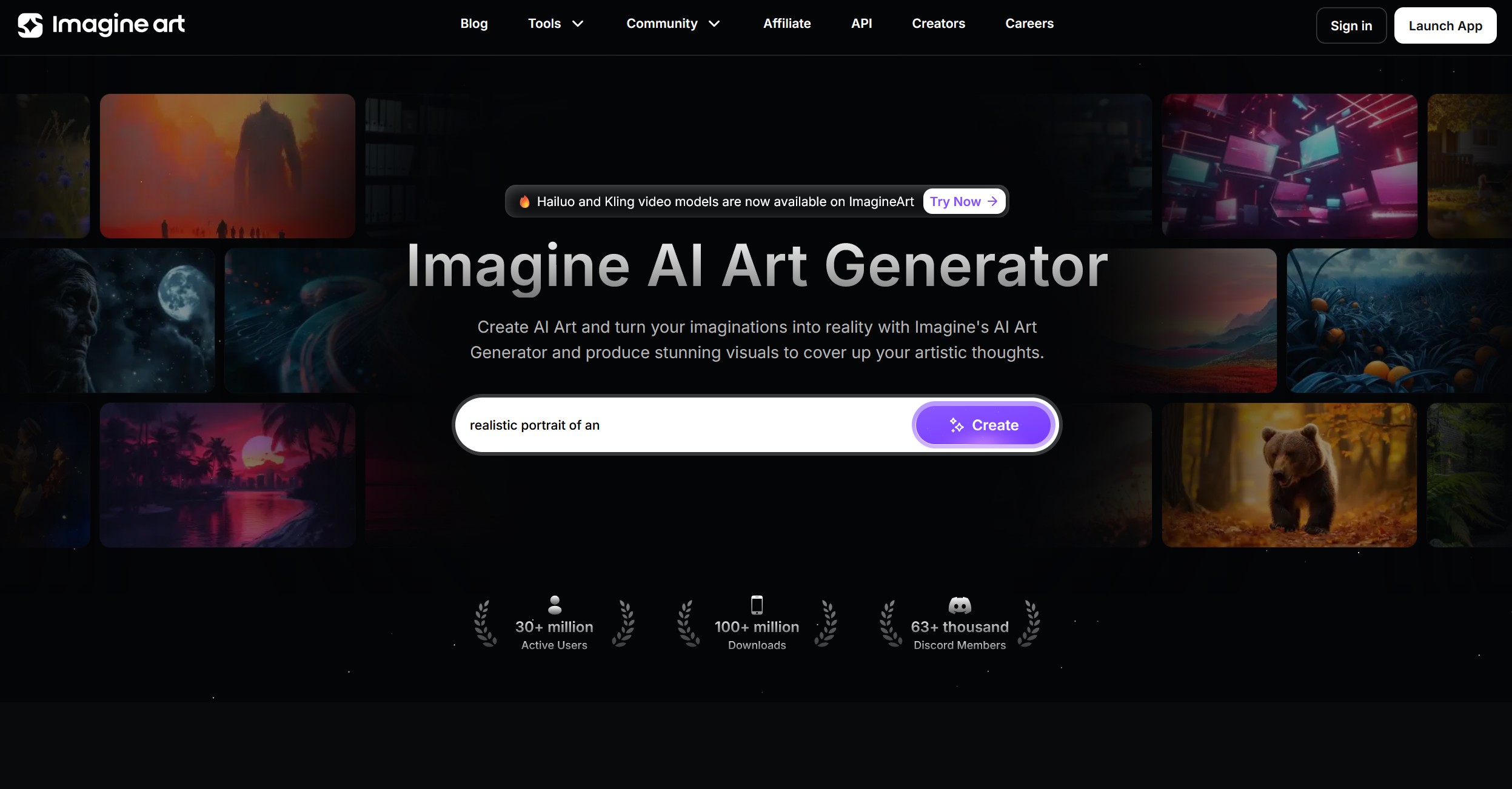 Imagine AI Art screenshot - AI-Powered Image Generation Platform