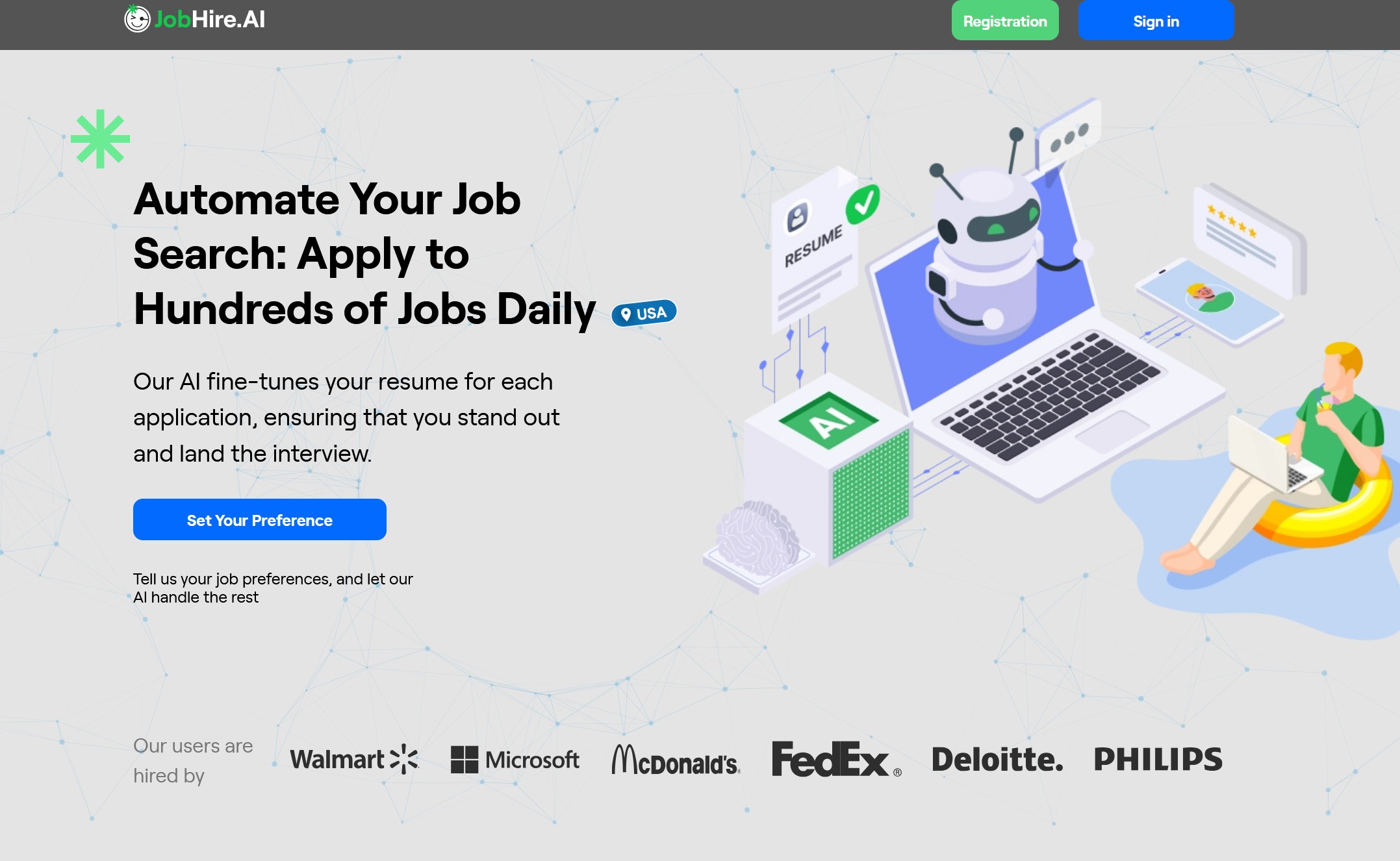 JobHire screenshot - Automate Your Job Hunt