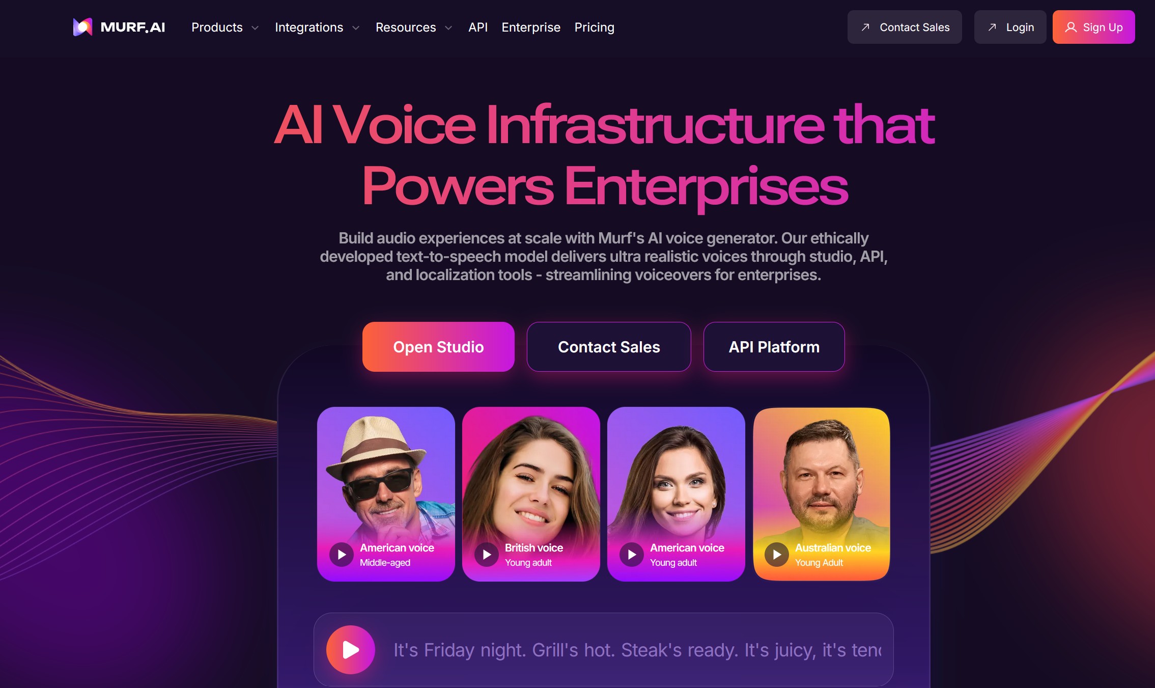 Murf AI screenshot - AI Voice Generator