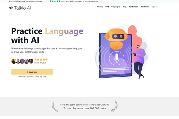 Talkio AI screenshot